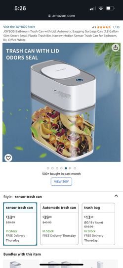 Bathroom Trash Can Automatic