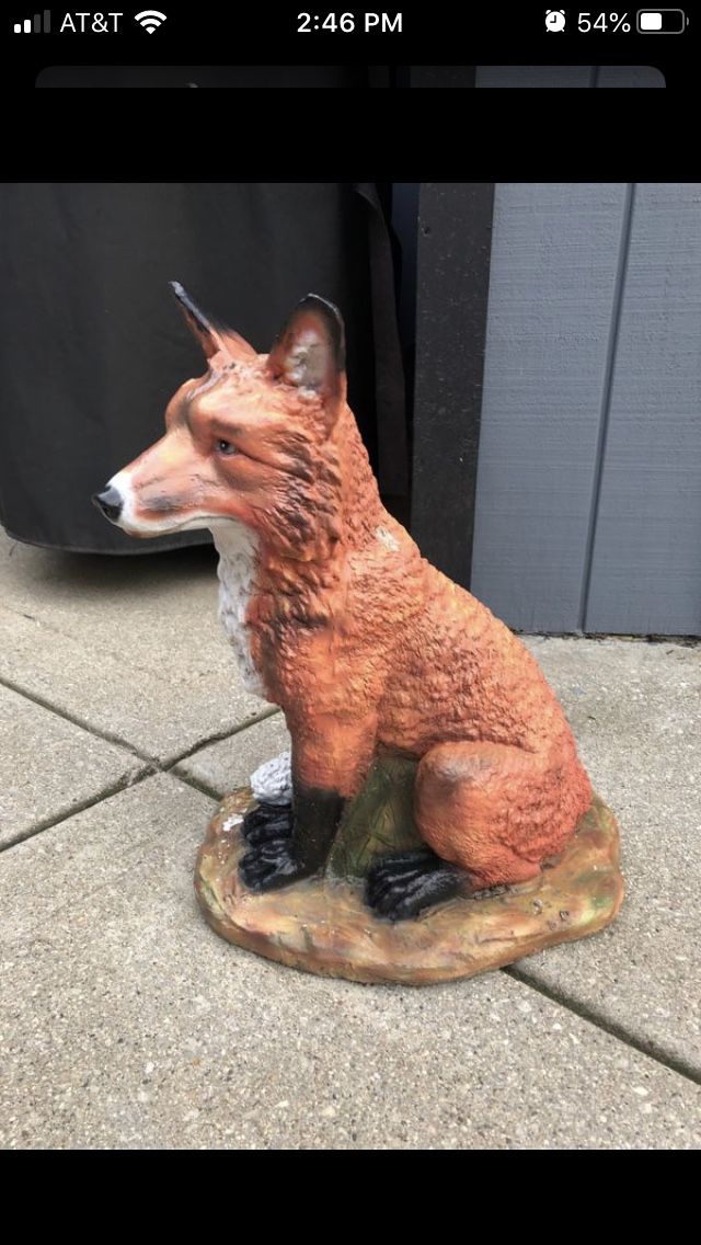 Concrete statue $60 fox statue beautiful detail