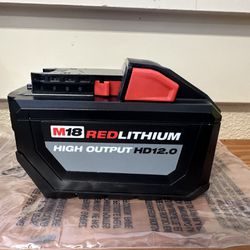 Milwaukee M18 18-Volt Lithium-Ion High Output 12.0Ah Battery Brand New  