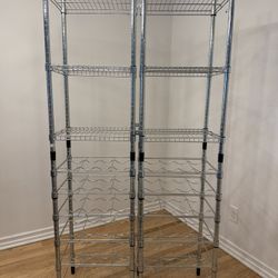 Wire Shelving + Wine Rack