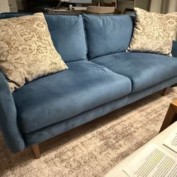Royal Blue Loveseat/couch 