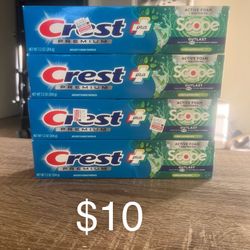 Crest toothpaste 