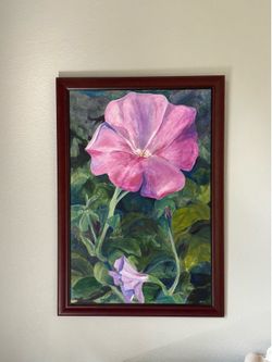 Original Large Flower Paining