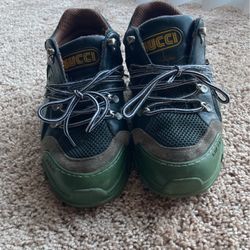 Gucci Flashtrek 'Green Black'  (size 9 men’s)