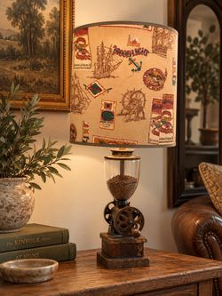 Unique Working Vintage Coffee Lamp