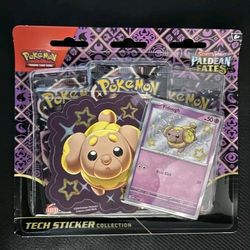 Paldean Fates Tech Sticker Collection Fidough PAF Pokemon Trading Card Game TCG Brand New 