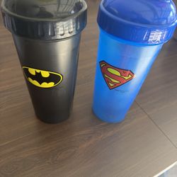 Batman Superman Cups