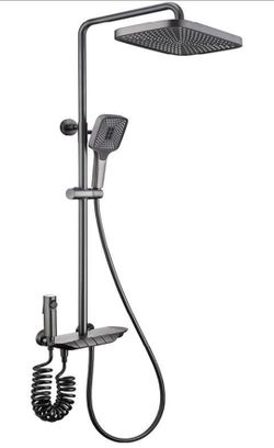 Ksunun Thermostatic Shower System with Tub Spout,