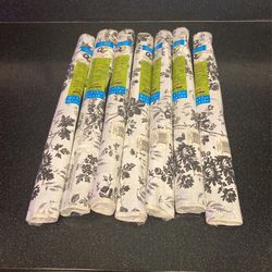 Black & White Floral Contact Paper