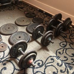 250+ lbs with bar and dumbbell 