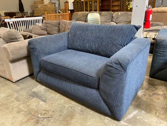 Demin Blue Extra Snuggly Loveseat