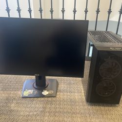 Gaming Computer and Monitor
