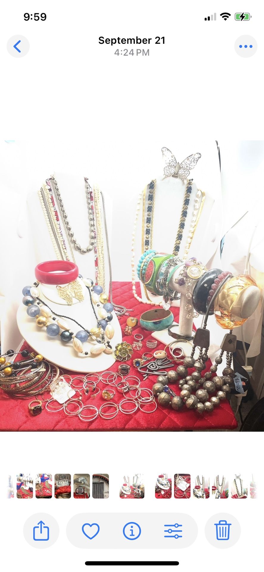 Terrific Lot If Vintage Wearable Jewelry