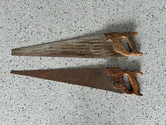 2 Vintage “CRAFTSMAN” and “DISTON” Hand Saws. Pre Owned w/ Patina.