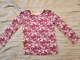 Girls 4T Purple/White Floral Top