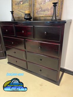 Nine drawer dresser Cherry pinewood cajonera Comoda de Pino Nuevo