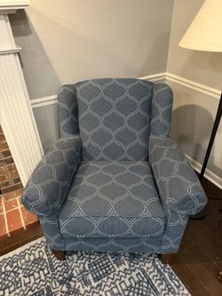 Blue Armchairs $100 each (2 Chairs, Can Be Sold Separately)