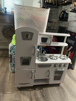 Kids Wooden Play Kitchen Set