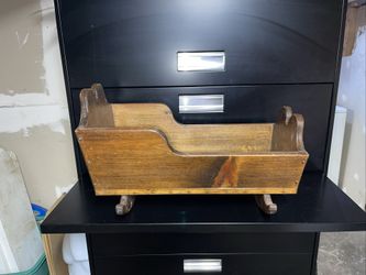 Wooden Baby Doll Cradle Bed