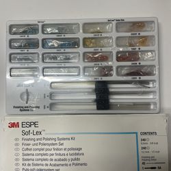 3M Espe Sof-Lex Finishing and Polishing Systems Kit: 240 pop-on flexible backing Discs Dental 
