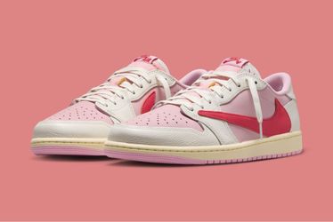 Jordan 1 Travis Scott Sail Tropical Pink Size 10