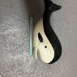 Whale Iron Door Stop
