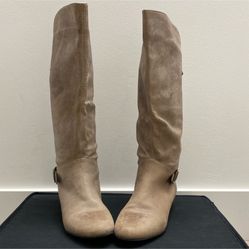 Cathy Jean wedge tall boots - size 7