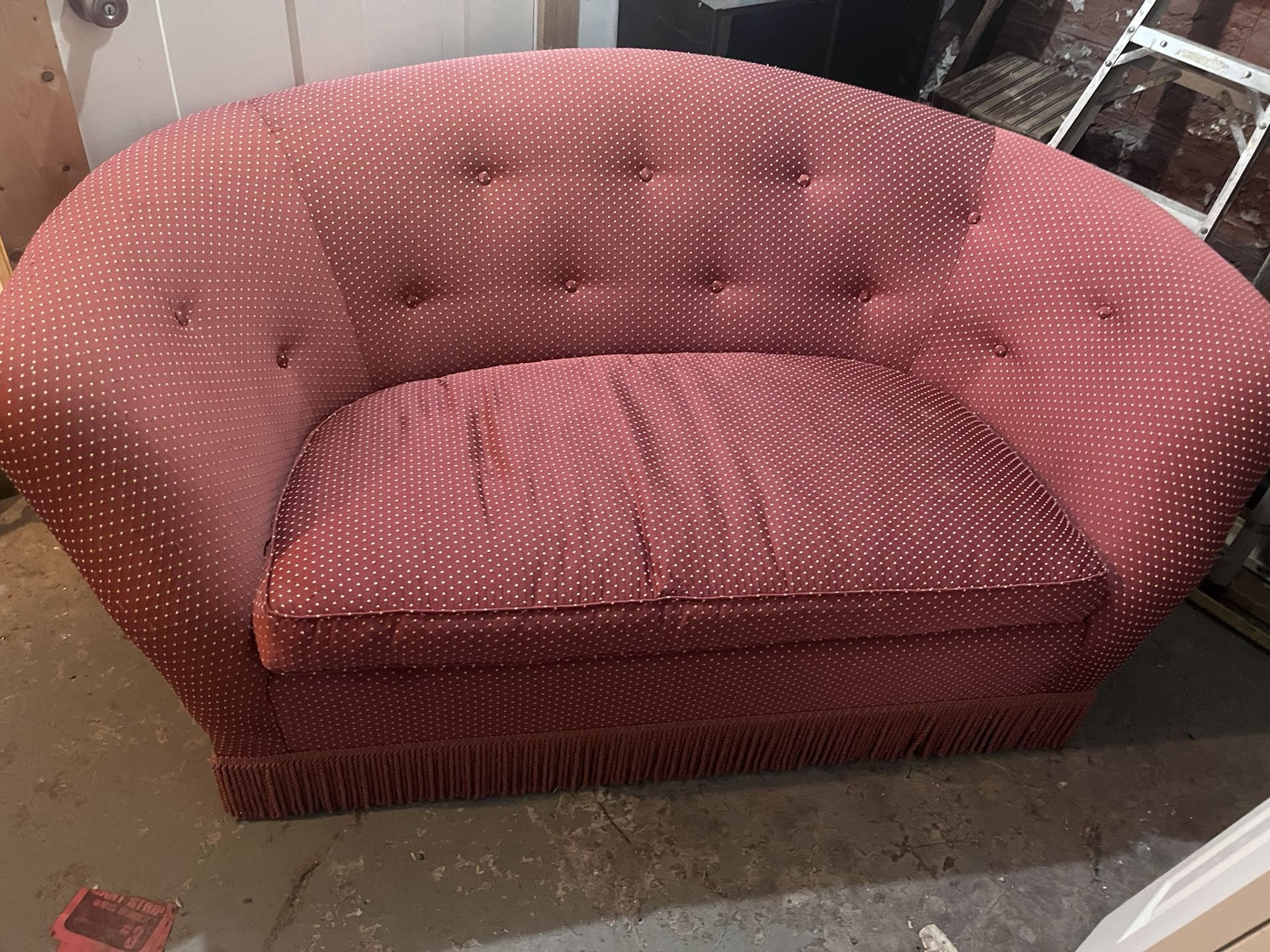 Vintage Red Couch