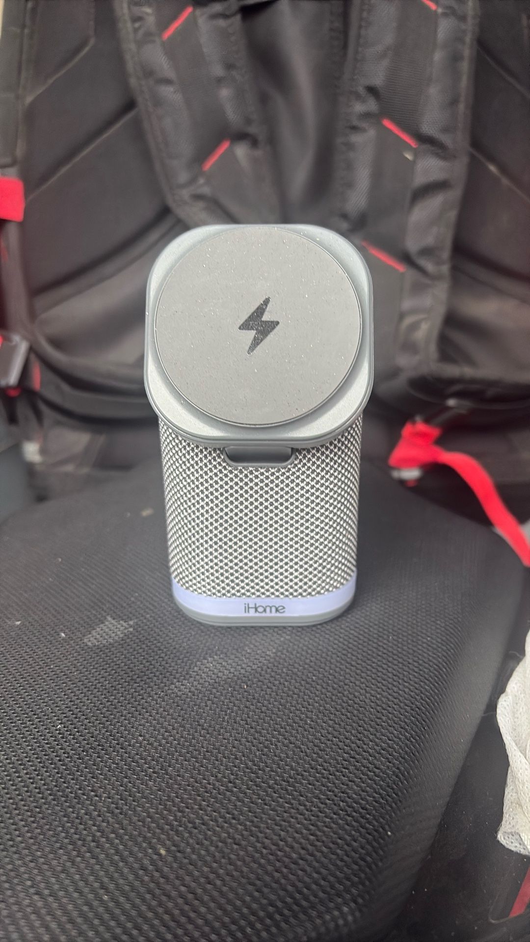 iHone, Speaker, Dual Charger, Gray
