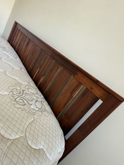 Bed frame with mattress