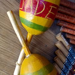 Maracas & Kenas Native Musical Instruments 