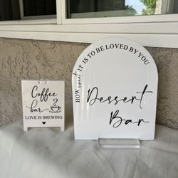 Wedding dessert table decor