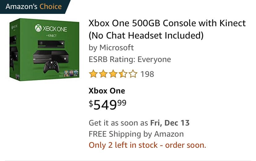 Xbox One + Kinect Bundle + 2 Controller + Chat Headset