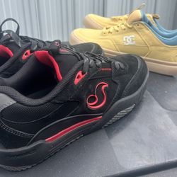 2 Pair Skateboard Shoes Size 9