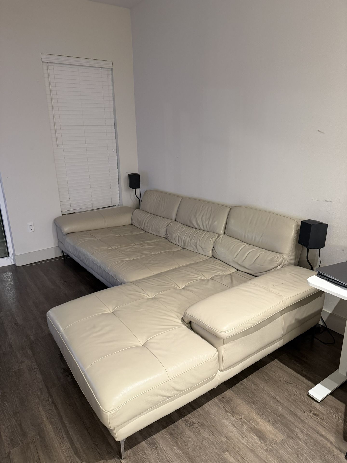 Recliner Leather Sofa L-shape