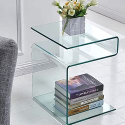 Glass end tables 