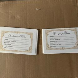 Wedding Advice Cards
