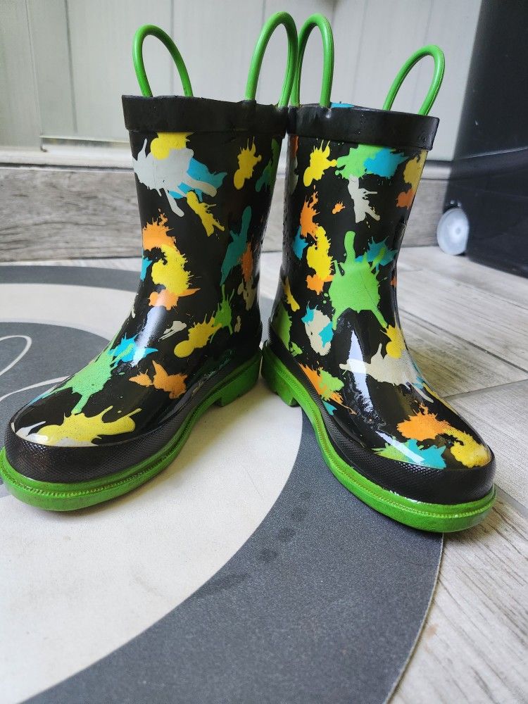 Rainboots Size 9-10 Kids Girls Boys