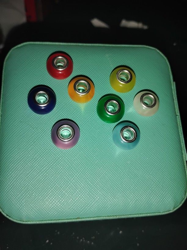 Rainbow Color Glass Beads