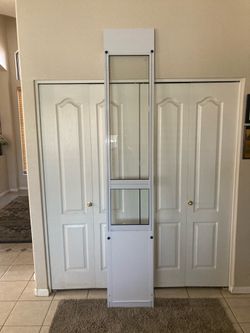 Dog Door New and Extra Large and fits 92-96” Sliding Glass Doors