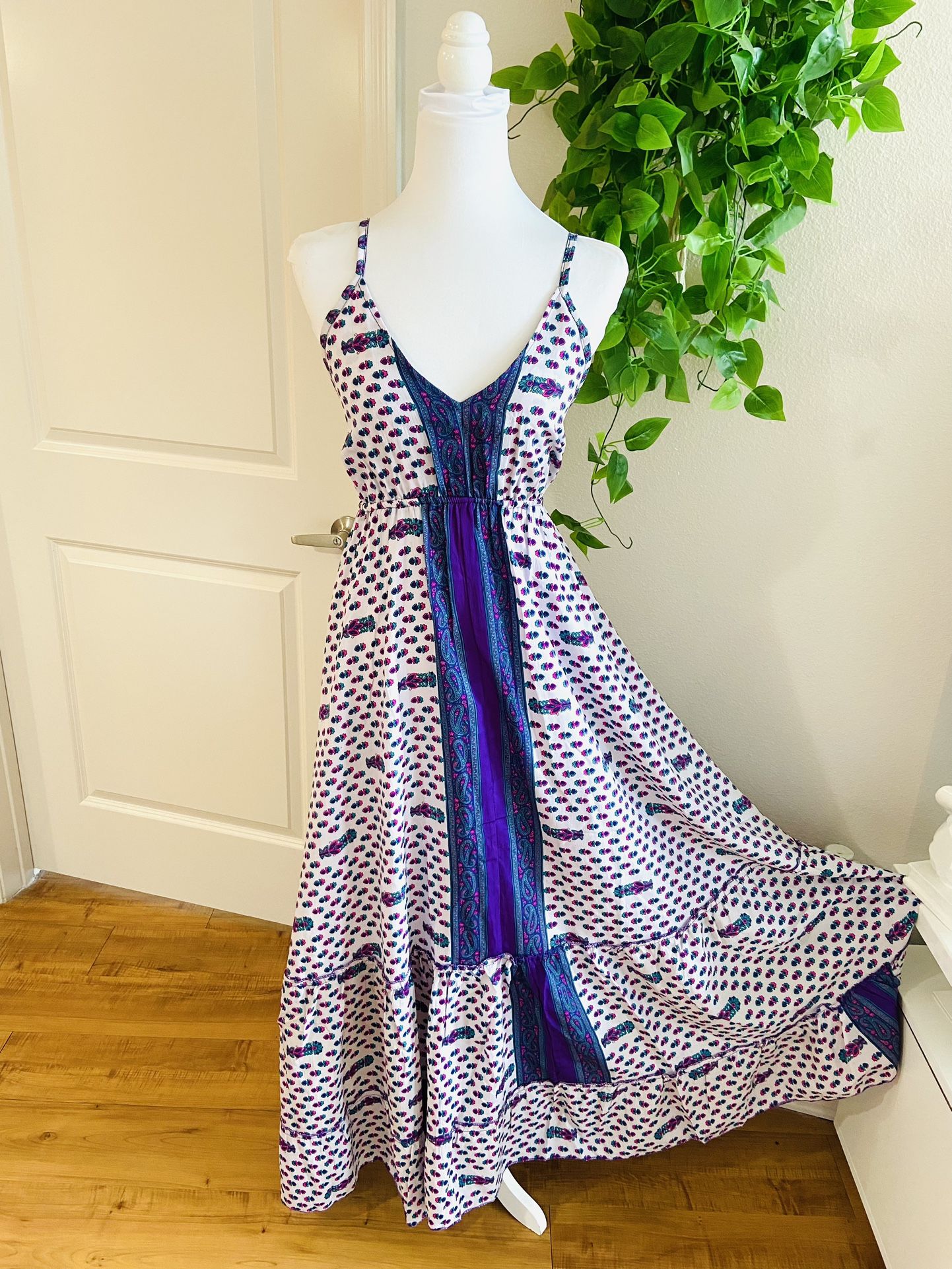 Women Lady Boho Maxi Dress One Size Sundress