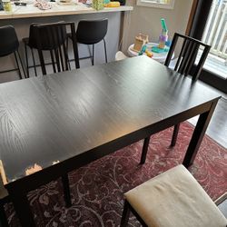 IKEA Table - Rectangular Black Brown