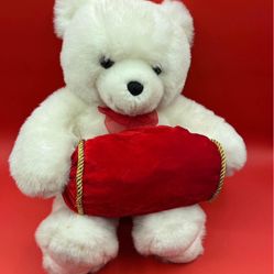 Gund White Bear Plush Stuffed Gift Holder