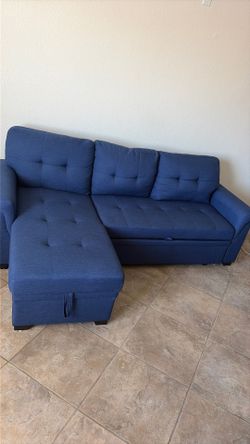 Convertible sofa with storage