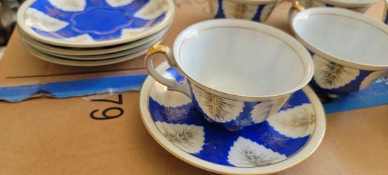 Classic hand painted tea set