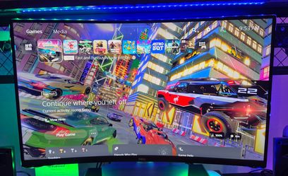 Dell S3221QS 32 Inch Curved 4K UHD w/ Govee LED  Lights