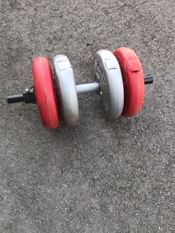 1 dumbbell with 4-8.8lbs