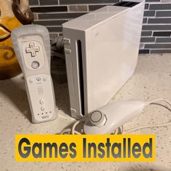 Nintendo Wii With Games Installed