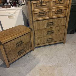 Drawer Dresser And Night Stand 