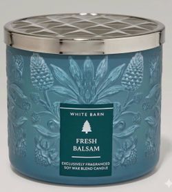 Bath & Body Works White Barn Fresh Balsam 3-Wick Candle